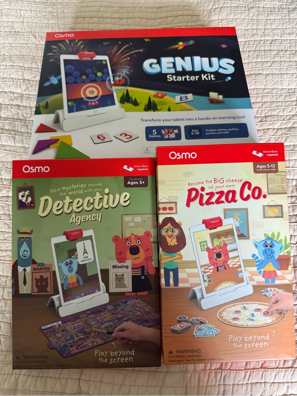 Osmo Genius Starter Kit & Game Pack - Red, White